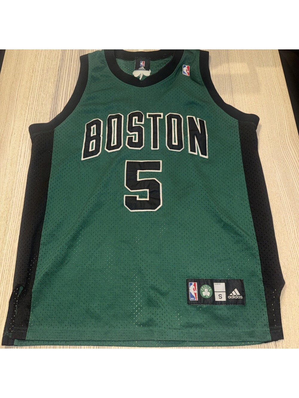 Adidas NBA Rare Boston Celtics #5 Kevin Garnett St. Patricks Day Jersey Size Sml
